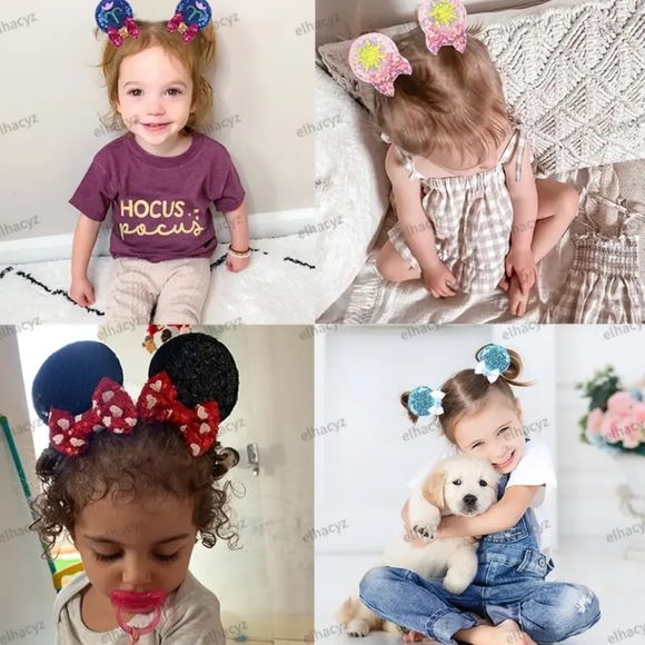 Jack Skellington Mickey Mouse hair clips🌟Disney The Nightmare before Christmas - Picture 2 of 3